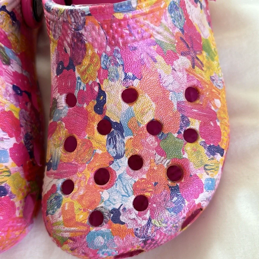 CROCS Kids Multicolor Pink Clogs Size 10 C Unisex - Picture 11 of 11